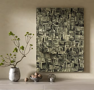 Quiet Wind Decorative Painting 3d model