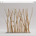 Natural Branch Inspired Wooden Partition Design For Modern Interior Spaces