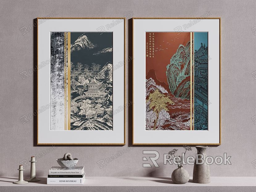 New Chinese Decorative Painting model