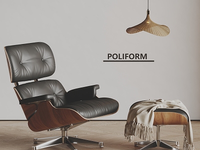 poliform leisure recliner chandelier 3d model