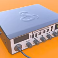 Cobalt Series Audio Headphone Device With Control Knobs Display Screen And Audio Controls