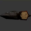 Stone Axe Stone Age Original Tool Original Weapon Stone Hammer Warhammer Cartoon Hammer 3d model