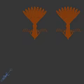 Game Movie Character Mythical Creature With Long Tail Color Variations And Ornamental Details