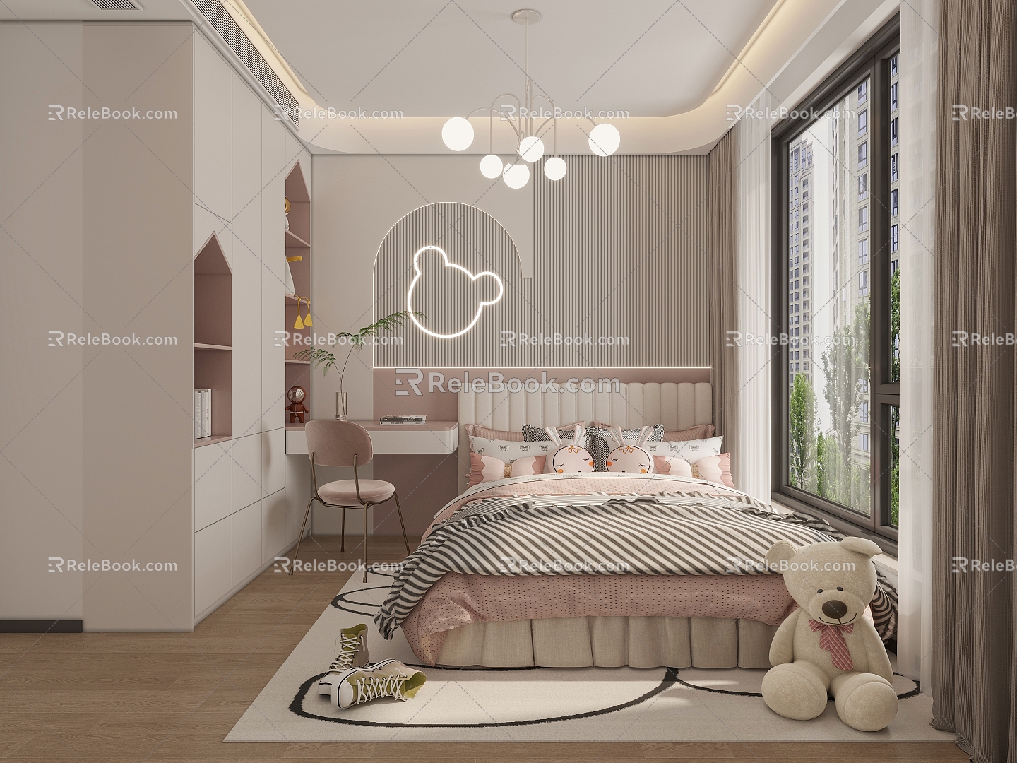 Girls Room Children's Room 3d model