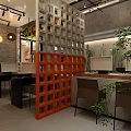 Bright Modern Mall Store Interior With Display Shelves Green Plants And Cozy Seating Area