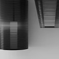Modern Black Striped Cylindrical and Conical Ceiling Lights Design Ideas