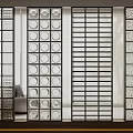 Modern Room Dividers Featuring Circular Slatted And Geometric Patterns With Metal Frames