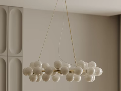 Modern chandelier 3d model