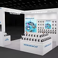 Mobile phone bracket white simple atmosphere electronic exhibition technology 3d model