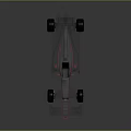 Streamlined Black Red Formula Race Car With Aerodynamic Body And Racing Wheels