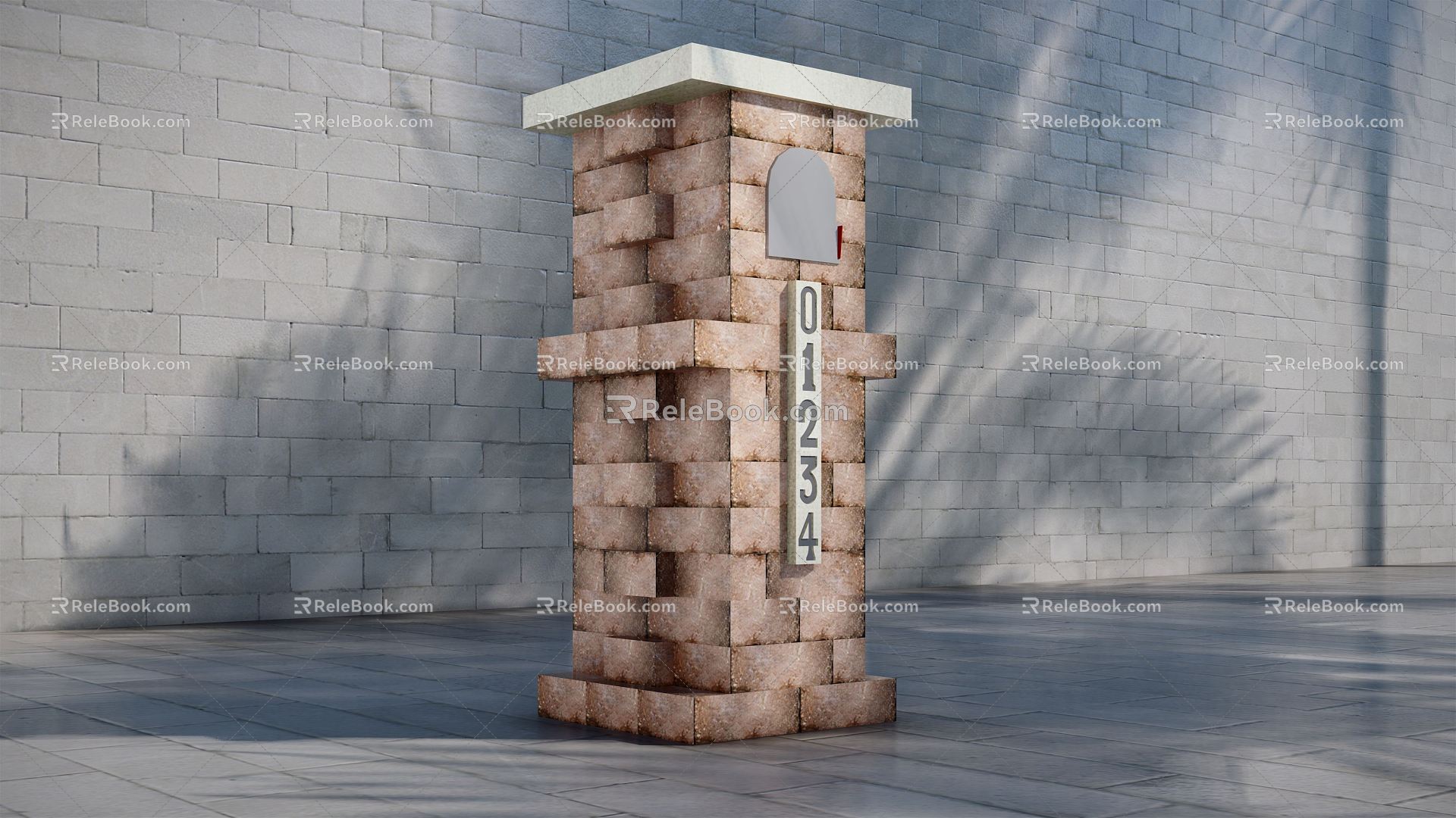 Modern mailbox mailbox mailbox 3d model