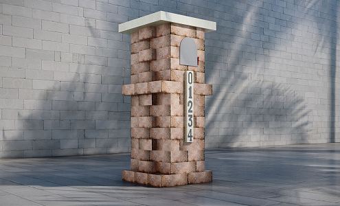 Modern mailbox 3d model