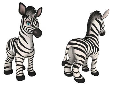 Lifelike Reptile Plush Toy Showing Front And Back Views With Detailed Features 3d model