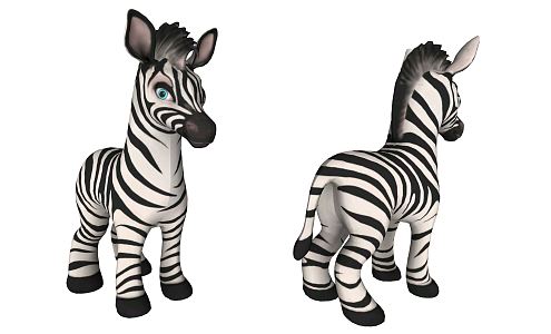 Modern Zebra 3d model