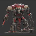 INDUSTRIAL LOFT ROBOT MACHINE WARMING MECHANICAL WARRAFT FIGHTING ROBOT GAME ROBOT 3d model