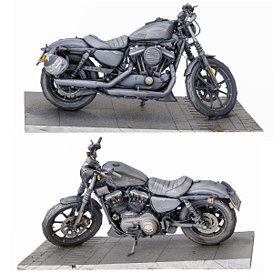 Modern Motorcycle Harley Motorcycle 3d model