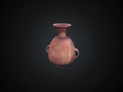 Old pottery jar 3d model