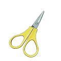 Yellow Household Scissors With Sharp Blade And Comfortable Grip