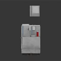 Commercial Kitchen Equipment With Stainless Steel Countertops Storage Cabinets And Hood Systems