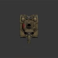 Vintage Mechanical Tank 3D Model With Dual Cannons Tracks And Textured Industrial Design