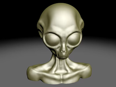 Modern game character aliens 3d model