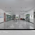 Bright Spacious Modern Open Office Interior With Comfortable Seats Storage Racks And Contemporary Pendant Lights