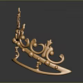 Elegant Golden Crown As Daily Life Ornament With Intricate Patterns And Decorative Design