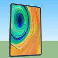 Honor Tablet Computer With Colorful Front Display And Back Design 3d model