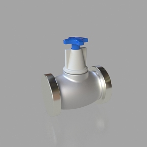 Industrial equipment pipeline valve water pump valve manual valve engineering pipeline valve industrial valve 3d model