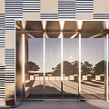 Modern Sales Department Building Sales Department Gradient Skin 3d model