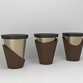 Modern Side Tables With Three Units Wooden Base And Black Top Design