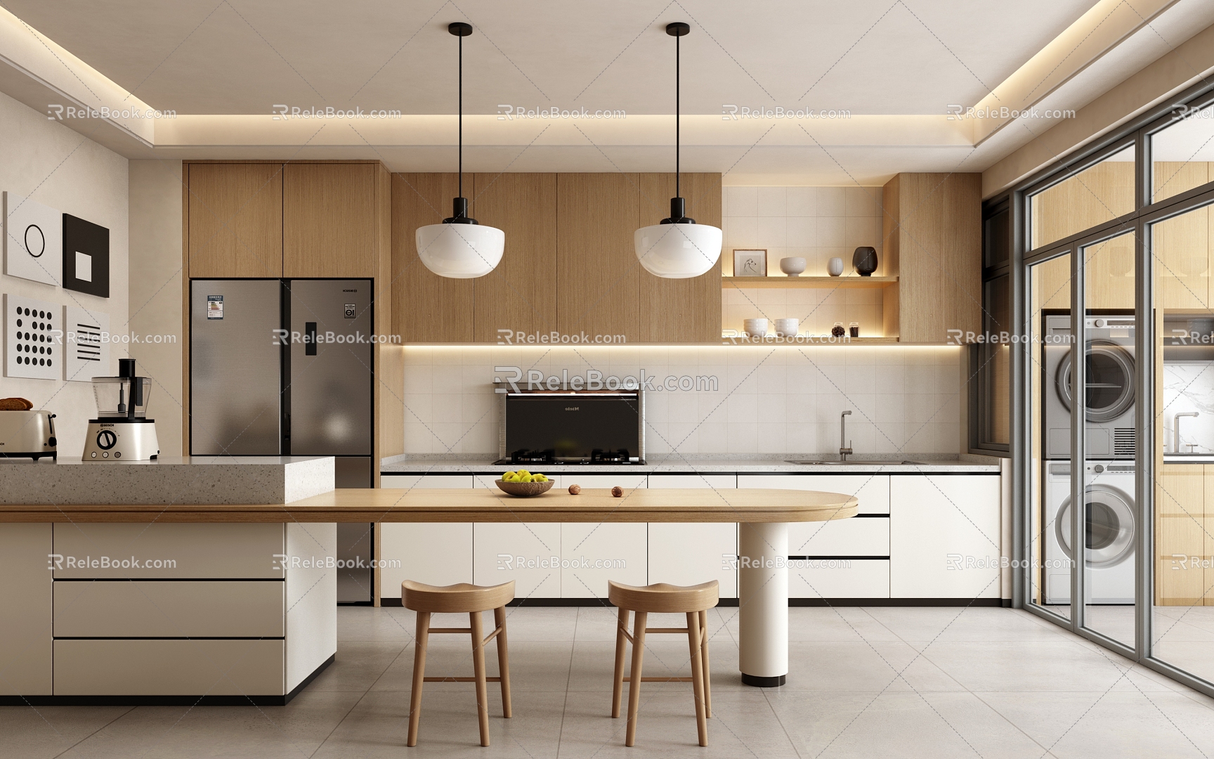 Modern Kitchen 3d model