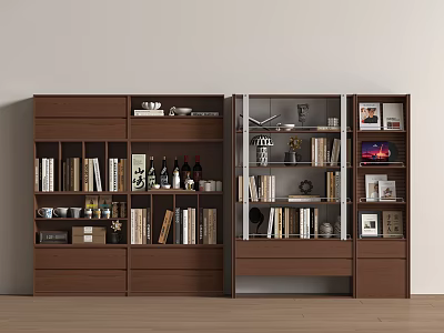 Modern Middle Ancient Bookcase Modern Middle Ancient Style Bookcase 3d model