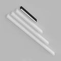 Modern Slim Linear Ceiling Lights In White And Black For Home Interior Design 3d model