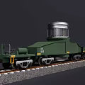 Special transport train box 3d model