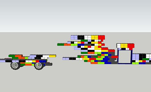 Lego modern toys 3d model