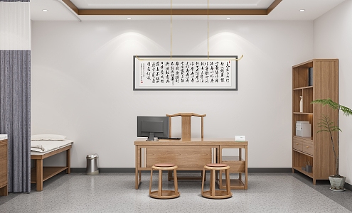 New Chinese Clinic TCM Clinic 3d model