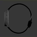 Stylish Modern Watch With Black Leather Strap White Dial Silver Case And Minimalist Design