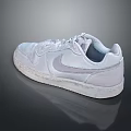 Clean White Low Top Casual Sneakers With Smooth Leather Upper For Daily Wear