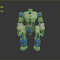 Mech warrior machine battle armor mechanical battle armor machine warrior battle robot game robot 3d model