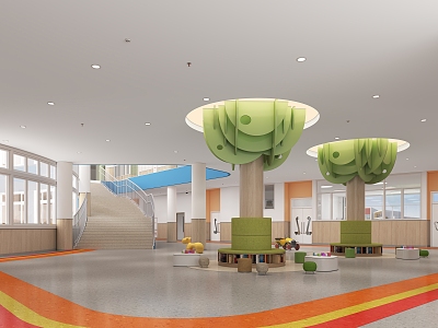 Kindergarten foyer activity area model