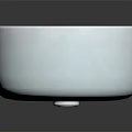 Sleek Modern Silver Round Wash Basin With Smooth Surface And Reflection 3d model