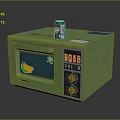 Green Desktop Computer With Screen Display BOB VOL8 And Fruit Graphic On Top Beverage Box 3d model