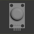Electronic button keys 3d model