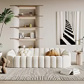 Modern Multiplayer Sofa 3d model