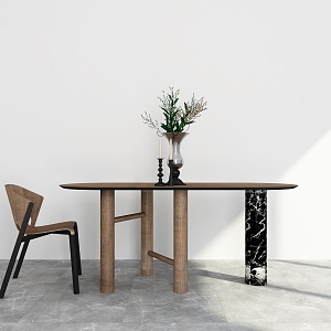 Dining Table Dining Table and Chair Dining Table Decoration Dining Table Decoration Living Room Dining Table Wooden Table and Chair Table 3d model