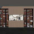 Modern Wine Cabinet Interior Design With Wooden Frame Glass Shelves Wine Bottles And Decorative Items