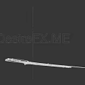 Classic Bolt Action Rifle With Wooden Stock Metal Barrel And Sharp Bayonet