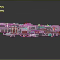 Futuristic Water Vessel Metallic Exterior Design With Complex Structure Engines Windows And Control Panels