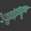 Ancient Stone Bridge Architectural Components With Arched Supports And Stone Railings